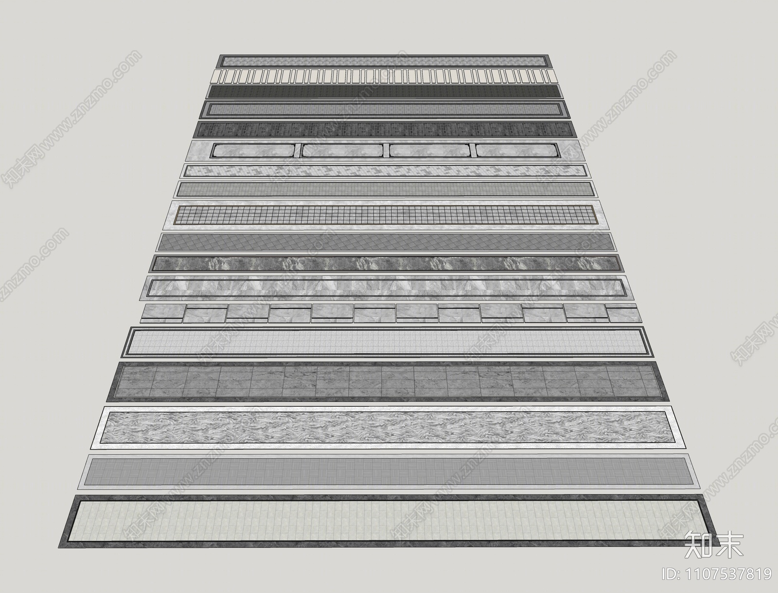 现代道路铺装材料SU模型下载【ID:1107537819】
