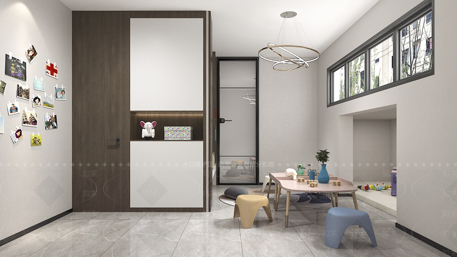 现代儿童玩具房3D模型下载【ID:1107544021】