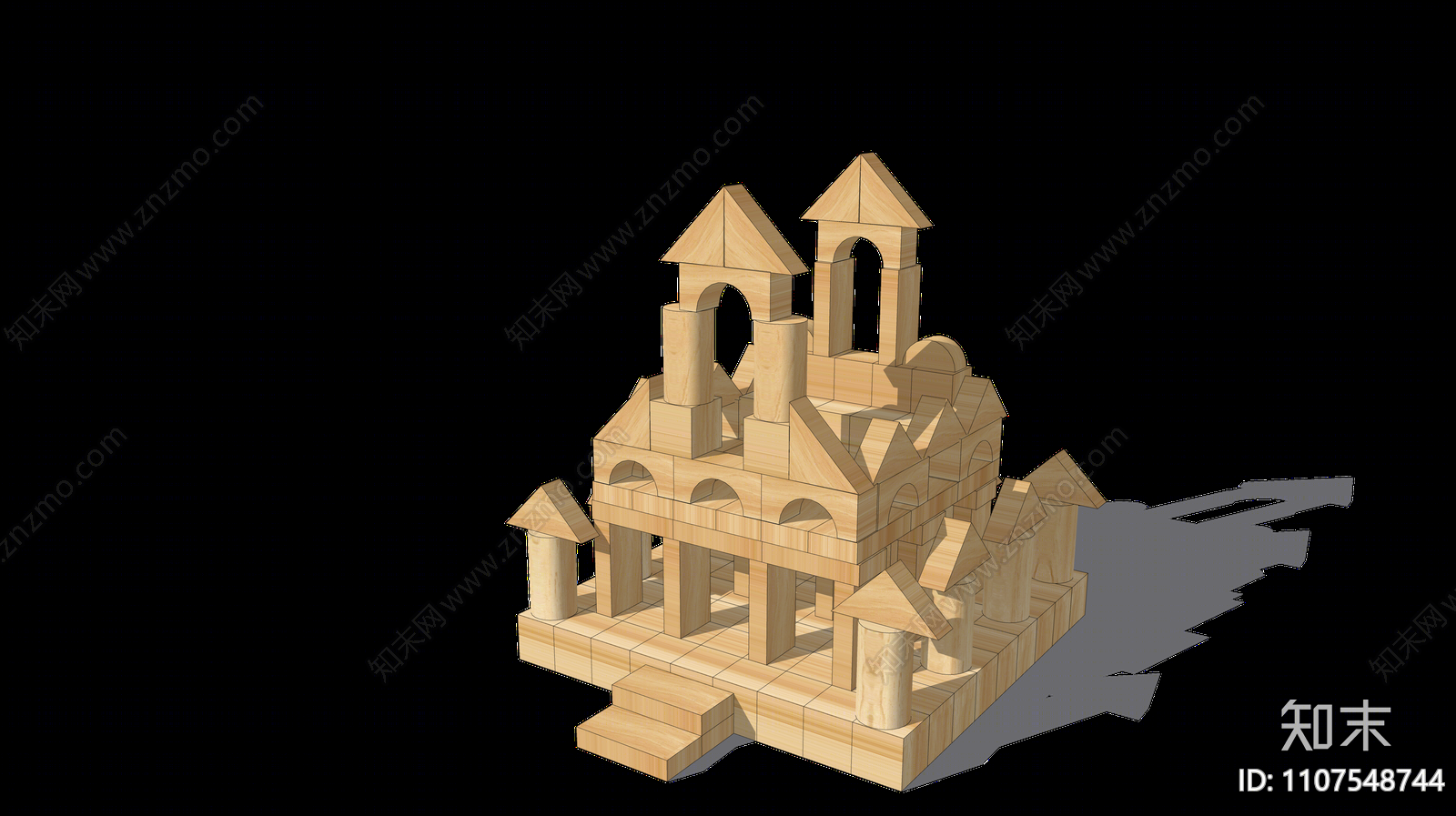 现代积木玩具SU模型下载【ID:1107548744】