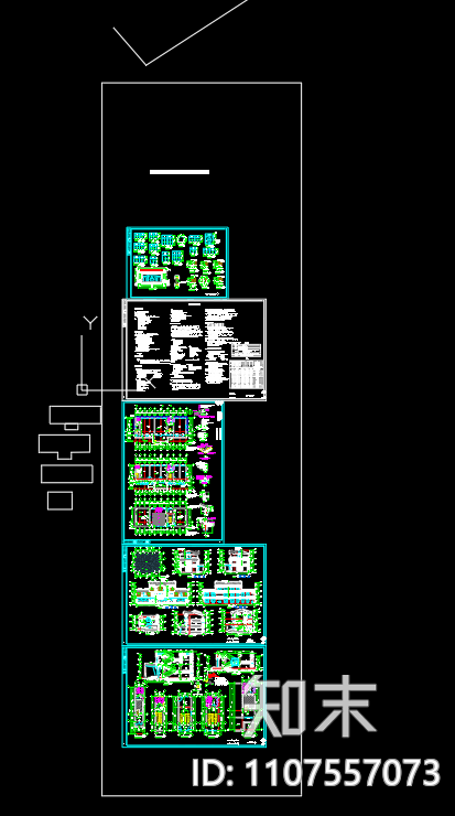 孙园镇张塘村党群服务中心建筑图cad施工图下载【ID:1107557073】