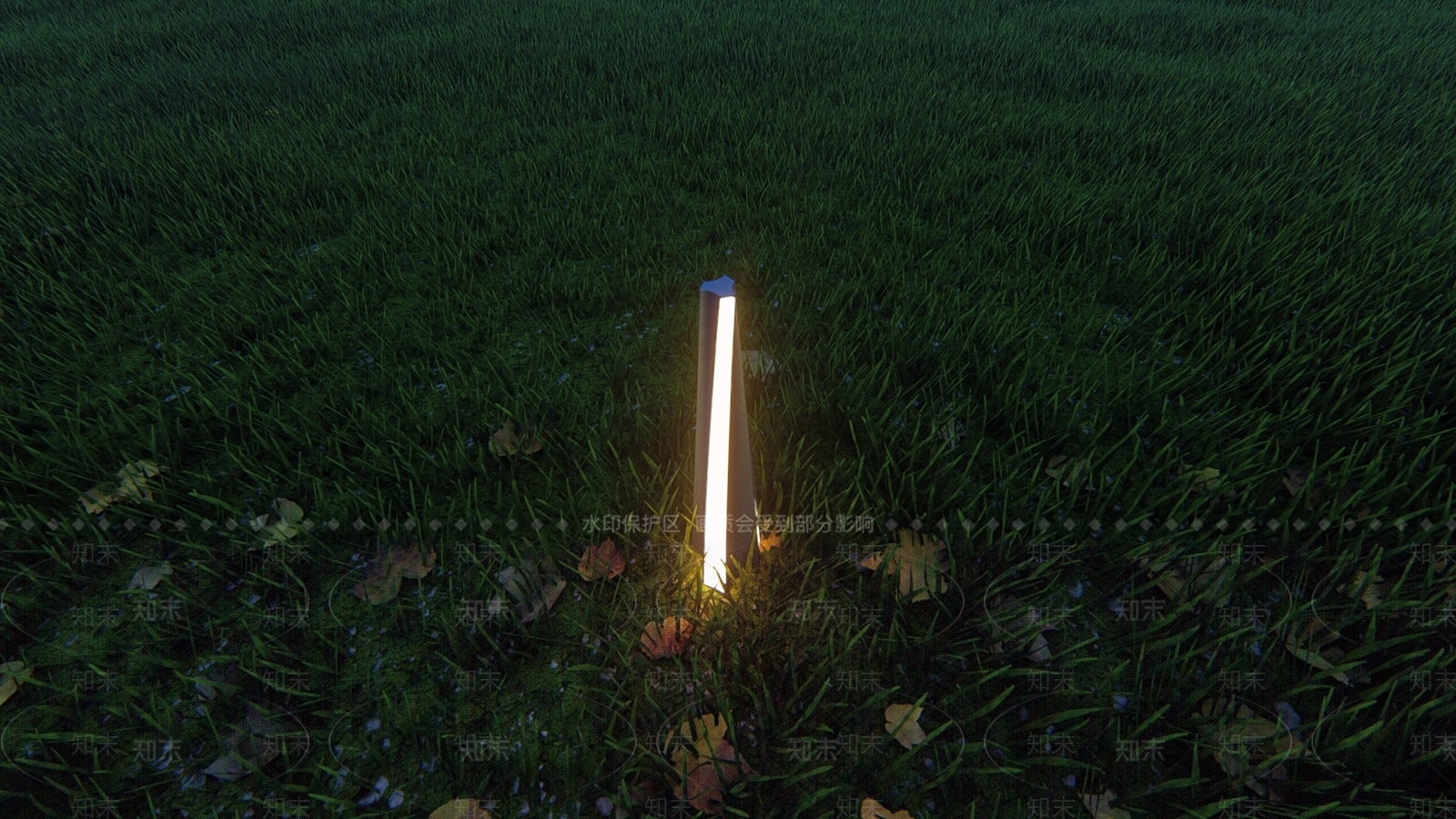 现代草坪灯SU模型下载【ID:1107814767】