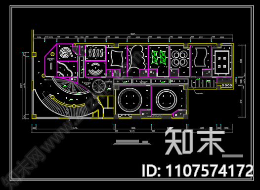 KTV施工图cad施工图下载【ID:1107574172】