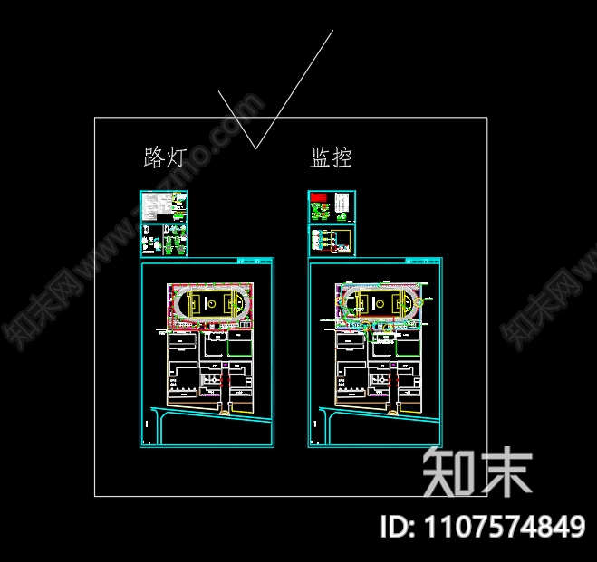 江苏省界集实验小学路灯和监控电气施工图施工图下载【ID:1107574849】