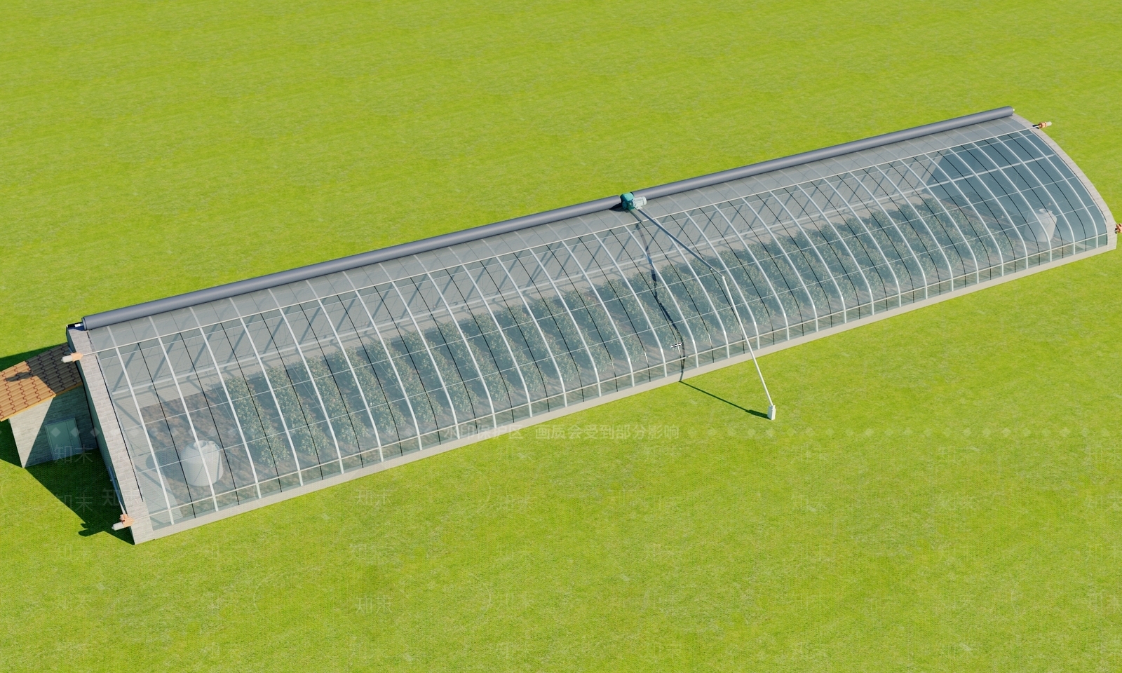 现代农业日光温室大棚3D模型下载【ID:1107576253】