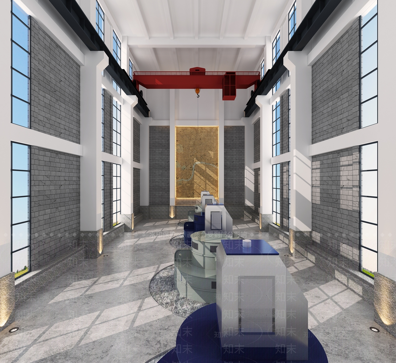 现代工厂车间3D模型下载【ID:1107583756】_知末3d模型网