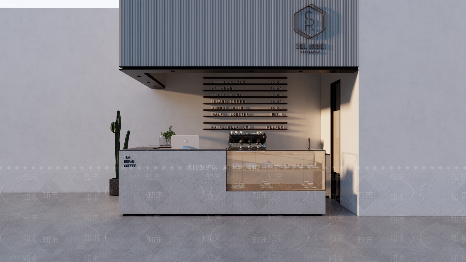 现代甜品蛋糕店SU模型下载【ID:1107585574】