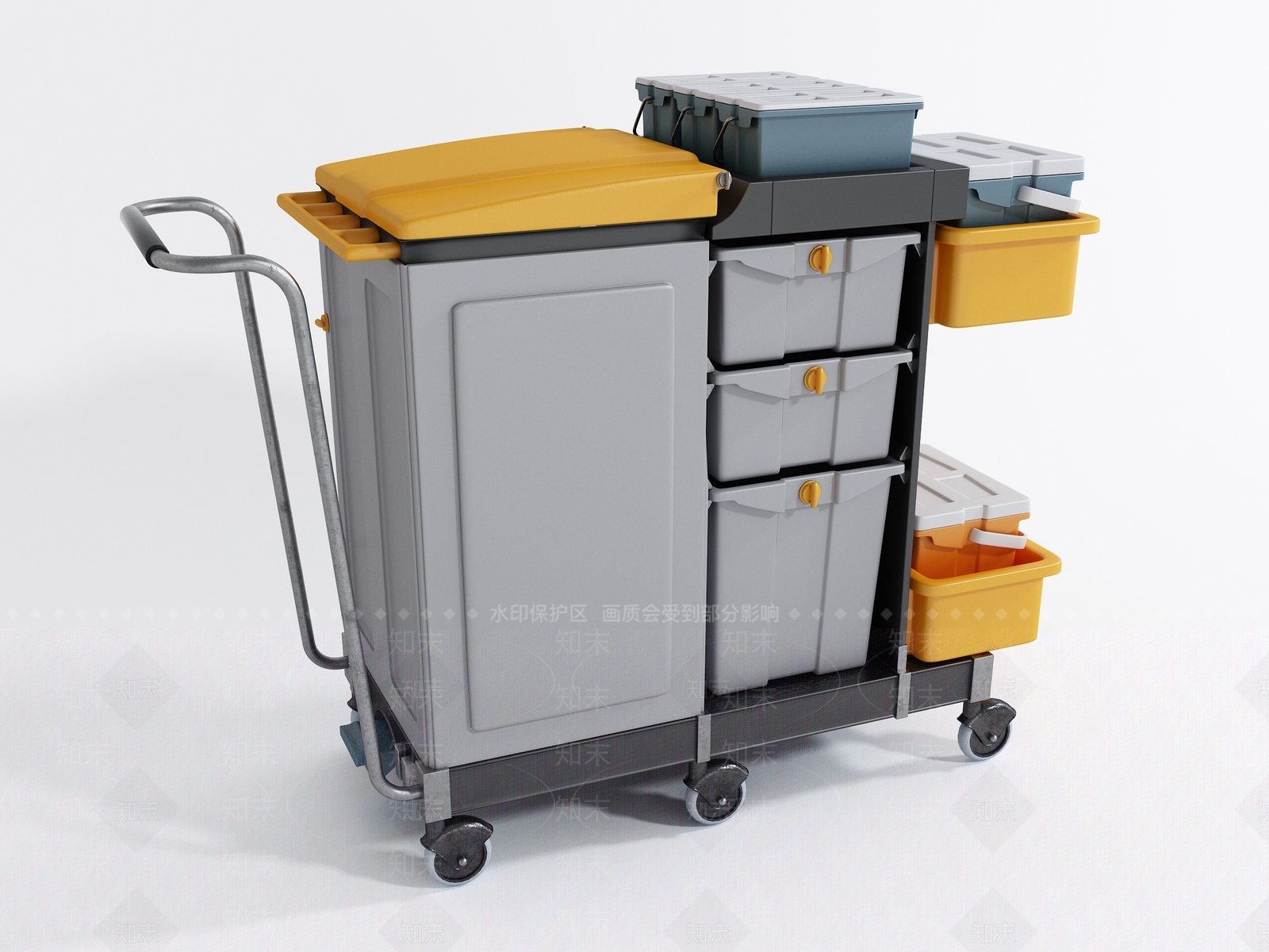 现代五金收纳箱3D模型下载【ID:1107599082】