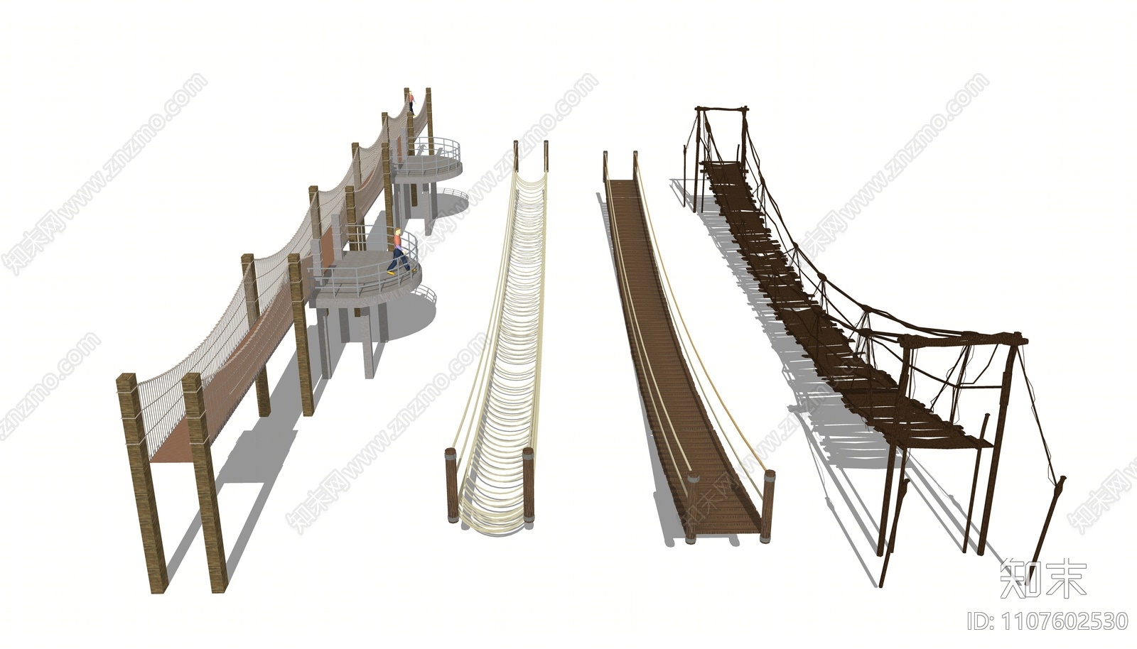 现代索道桥SU模型下载【ID:1107602530】