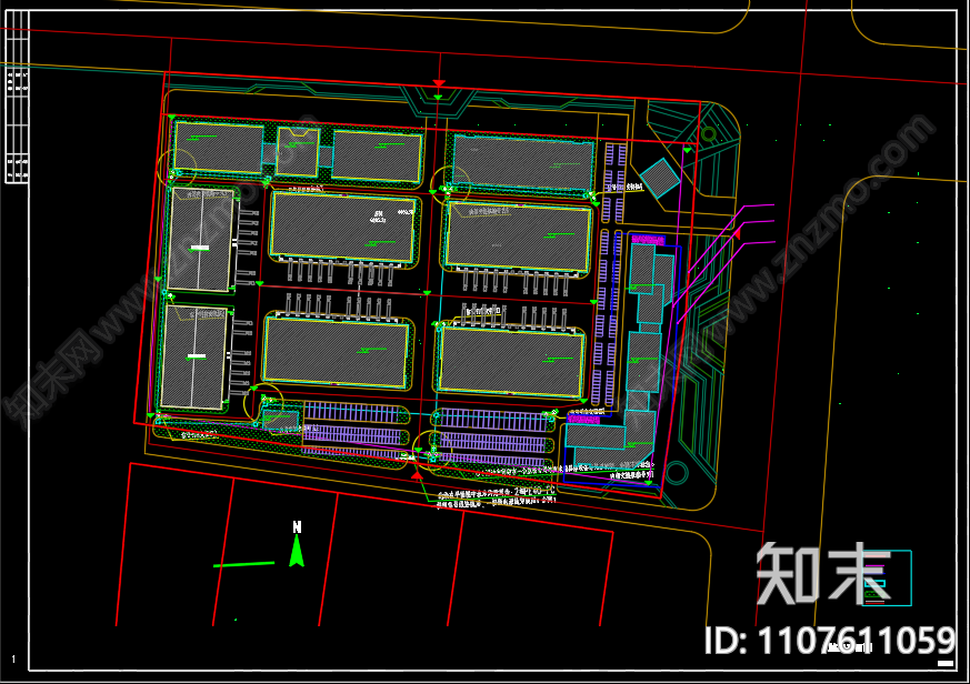 泗洪物流园路灯和监控电力施工图施工图下载【ID:1107611059】