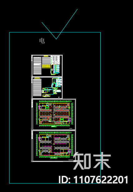 百星菜市场电气图设计低版本施工图下载【ID:1107622201】