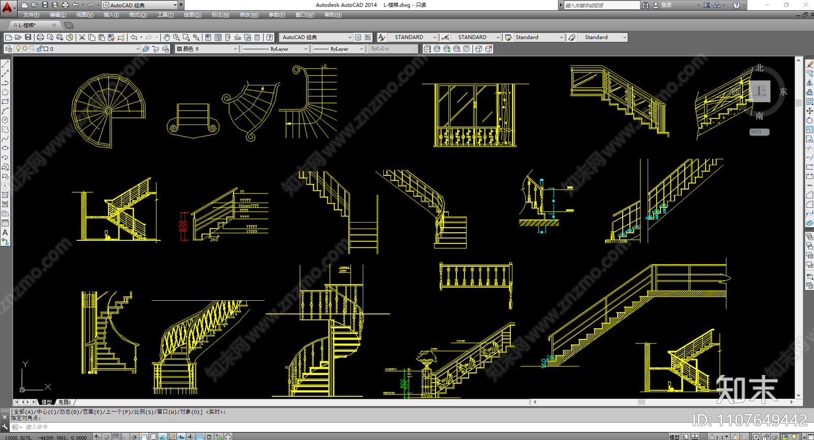 楼梯图块施工图下载【ID:1107649442】