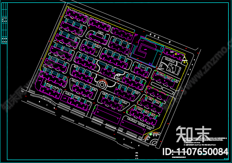 魏营盛世新城小区平面路灯和监控电气施工图施工图下载【ID:1107650084】