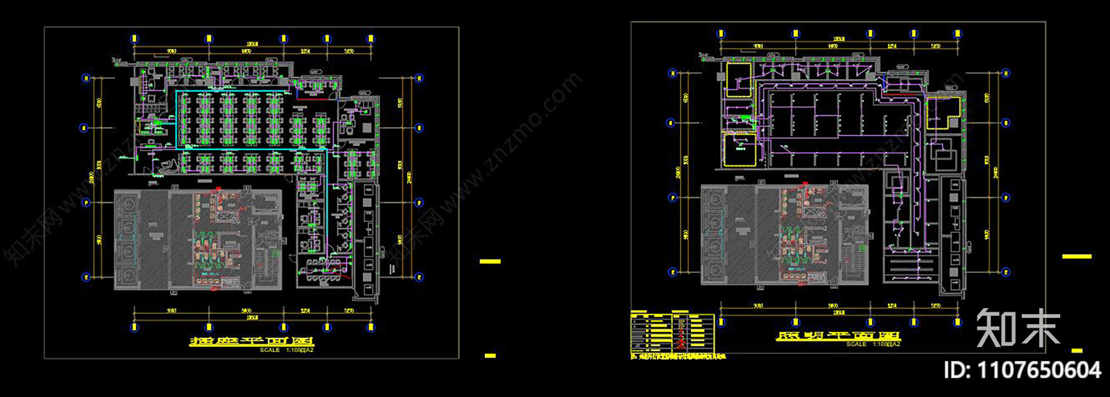 现代简约办公空间CADcad施工图下载【ID:1107650604】