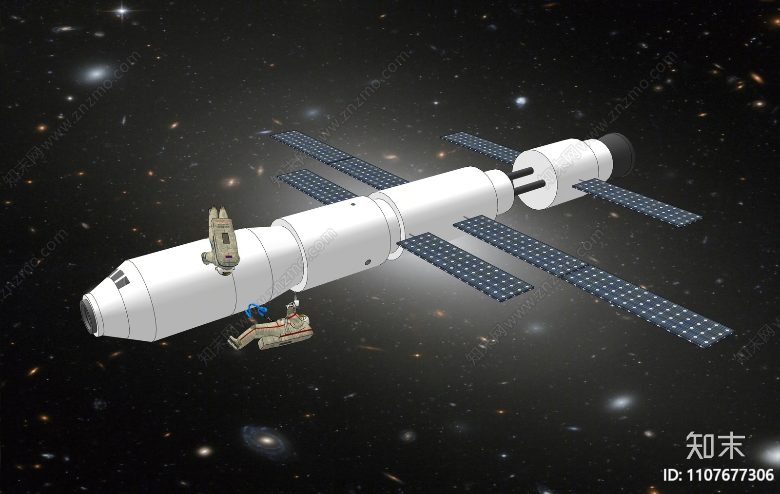 现代太空站SU模型下载【ID:1107677306】
