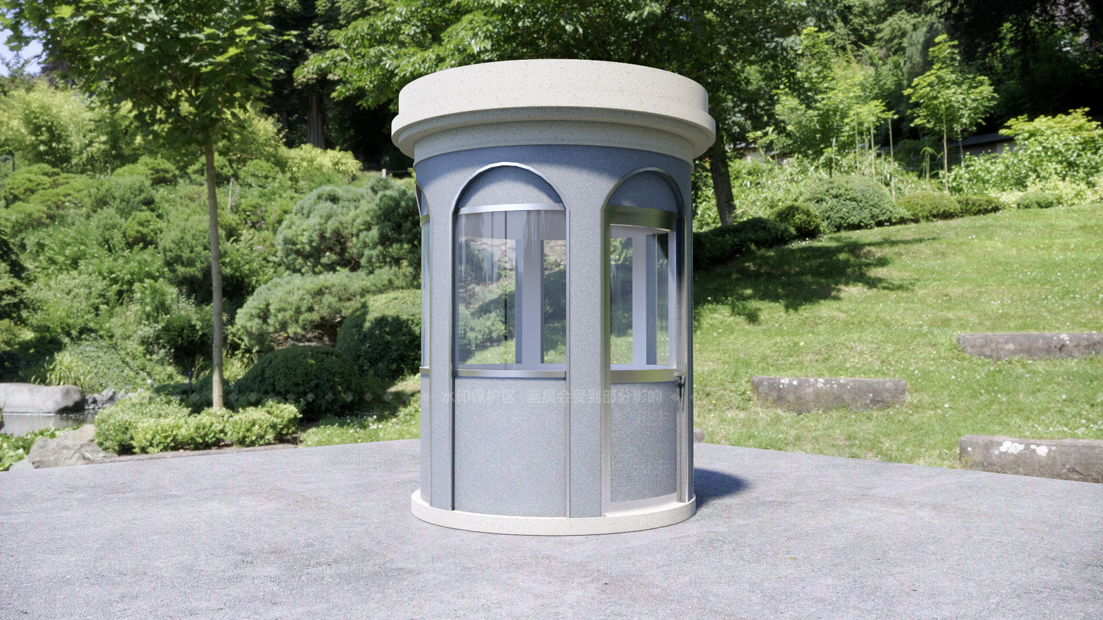 现代小公建SU模型草图
