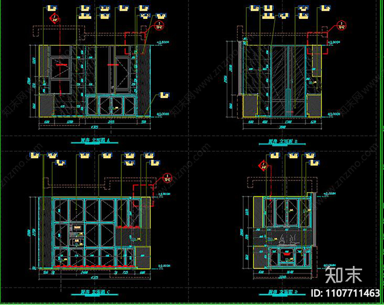 新中式别墅施工图cad施工图下载【ID:1107711463】