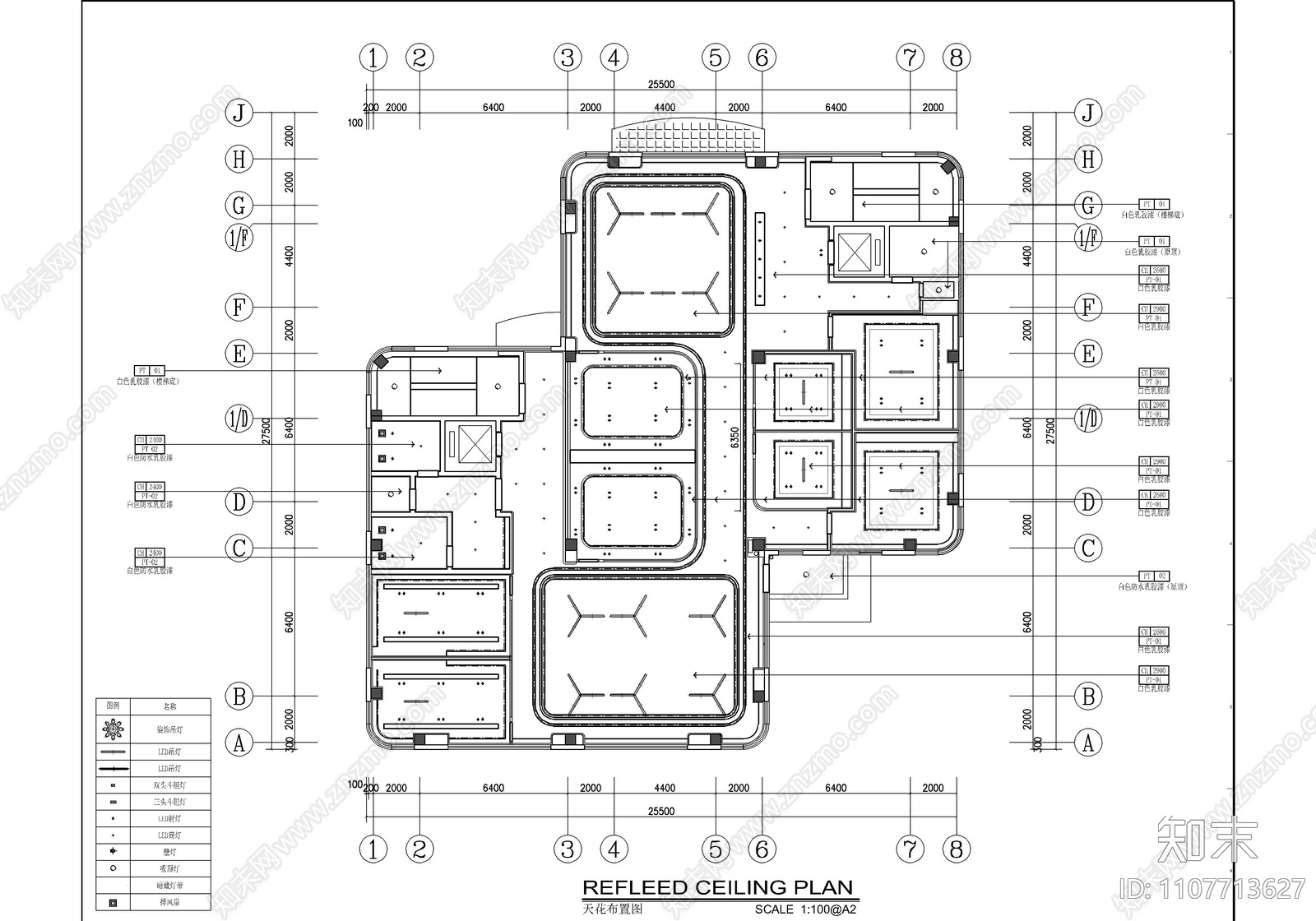 2200㎡cad施工图下载【ID:1107713627】