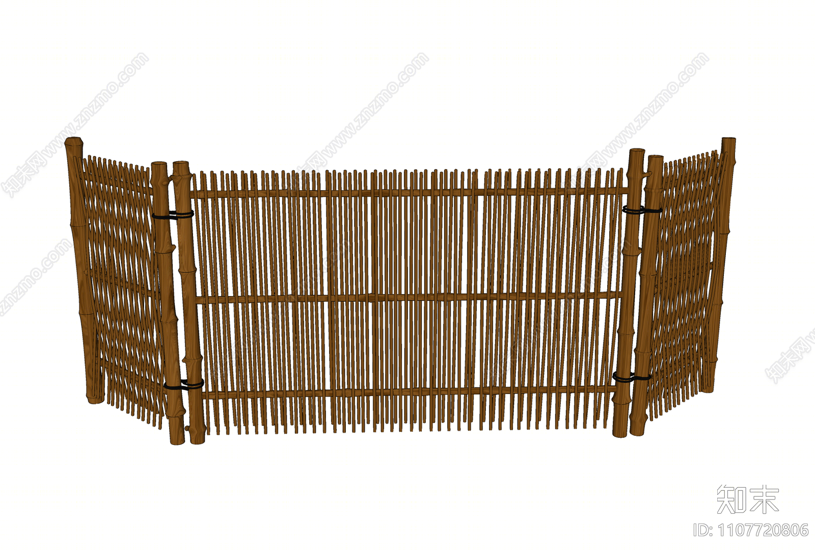 新中式篱笆SU模型下载【ID:1107720806】