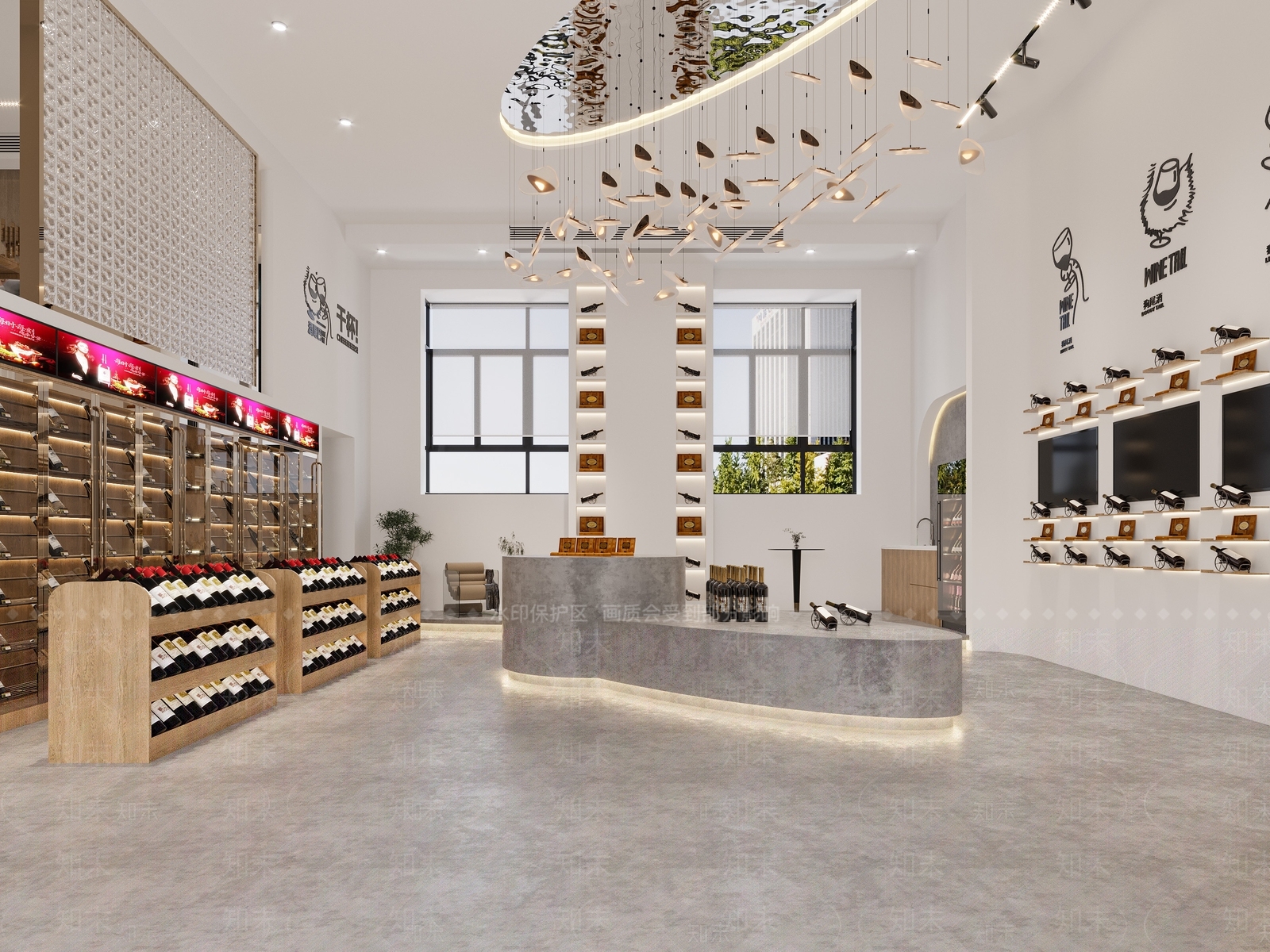 现代烟酒店3D模型下载【ID:1107906299】