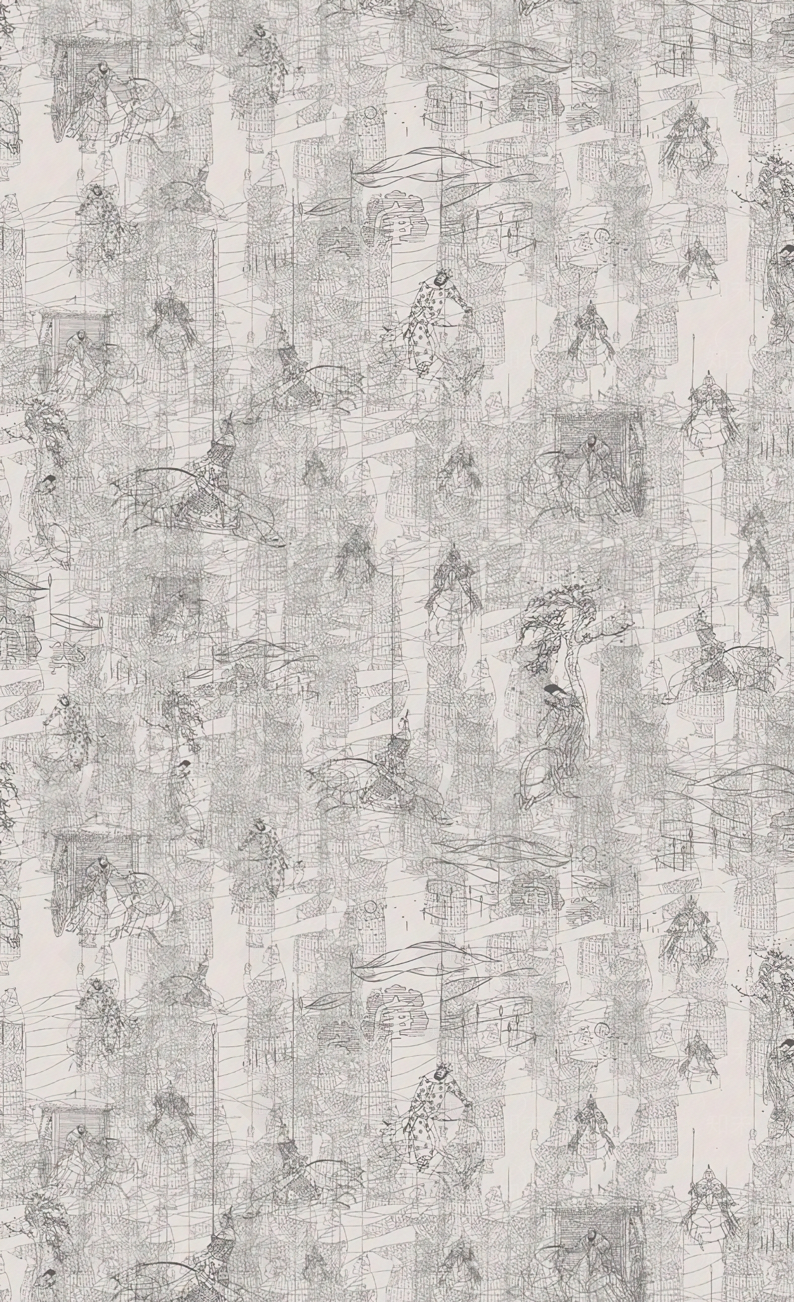 新中式大唐骑士灰色壁纸贴图下载【ID:1107729180】