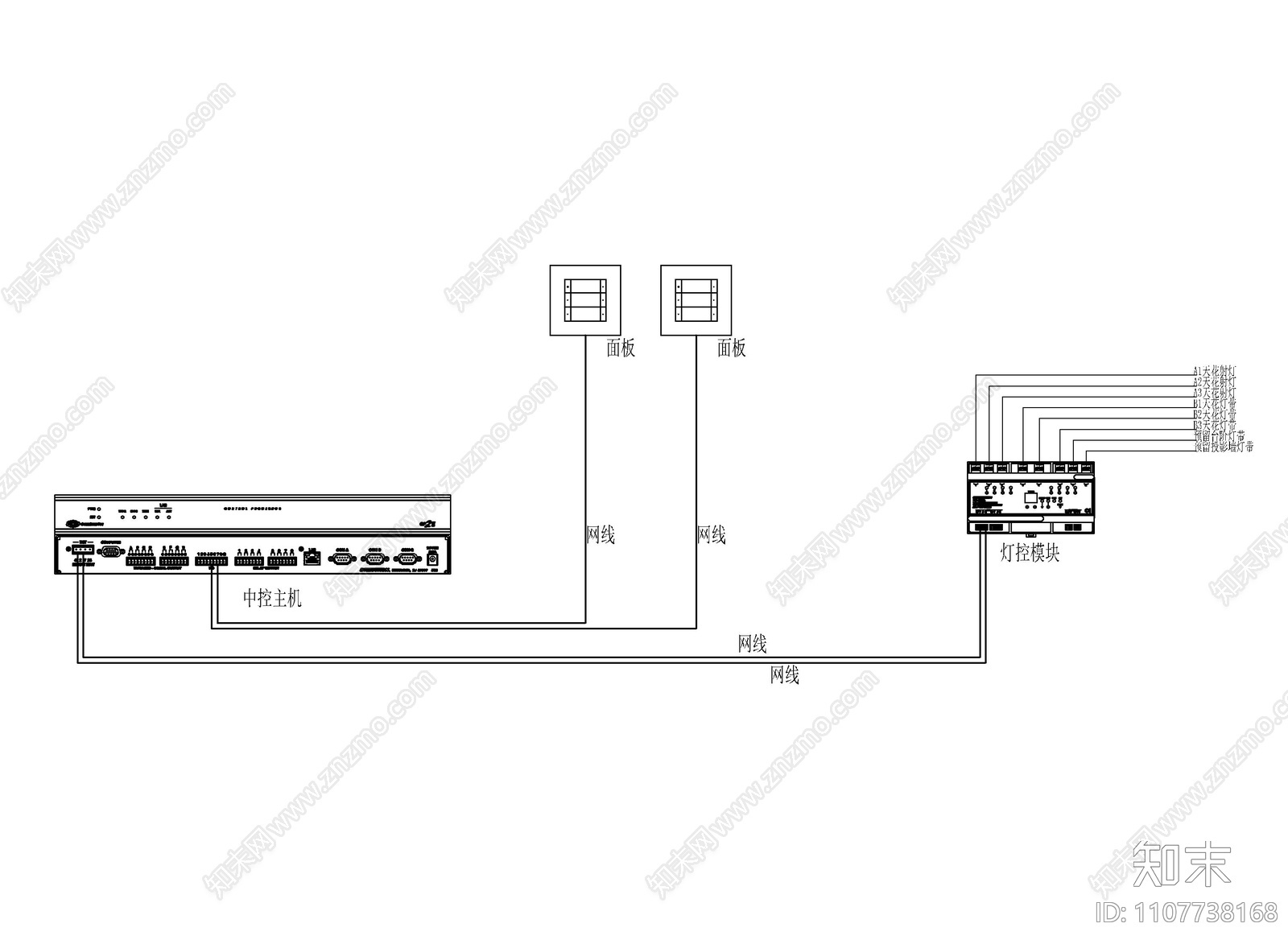 150㎡大会议室CAD施工图下载【ID:1107738168】