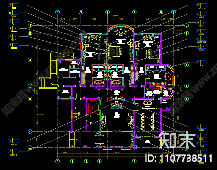 德国风情酒店cad施工图下载【ID:1107738511】