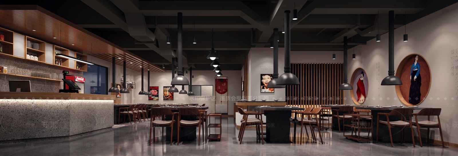 现代烧烤店3D模型下载【ID:1107739124】