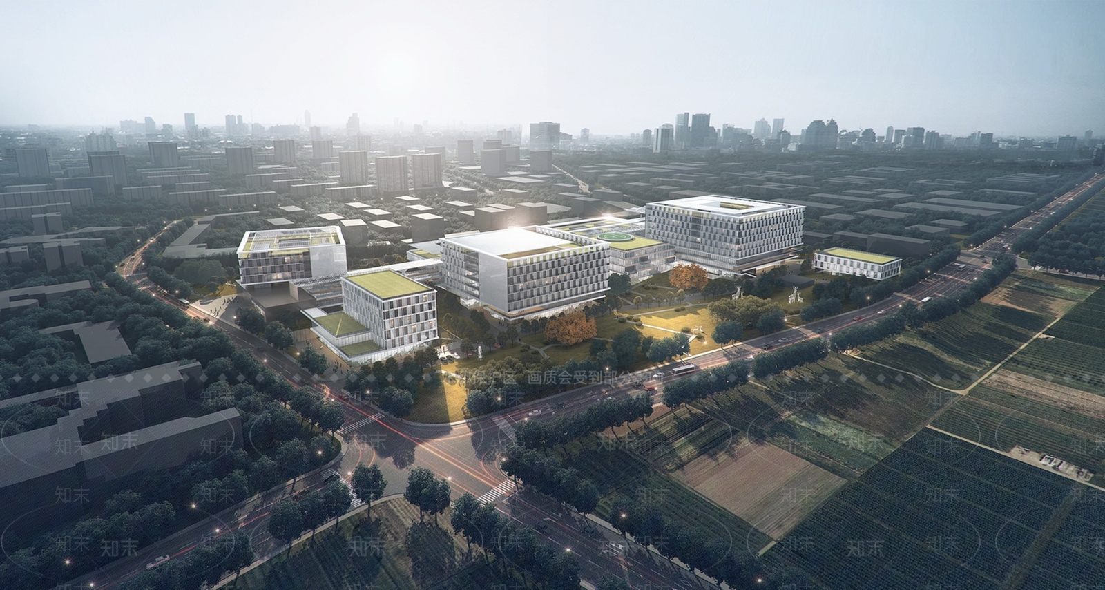 现代医疗建筑SU模型下载【ID:1107750408】