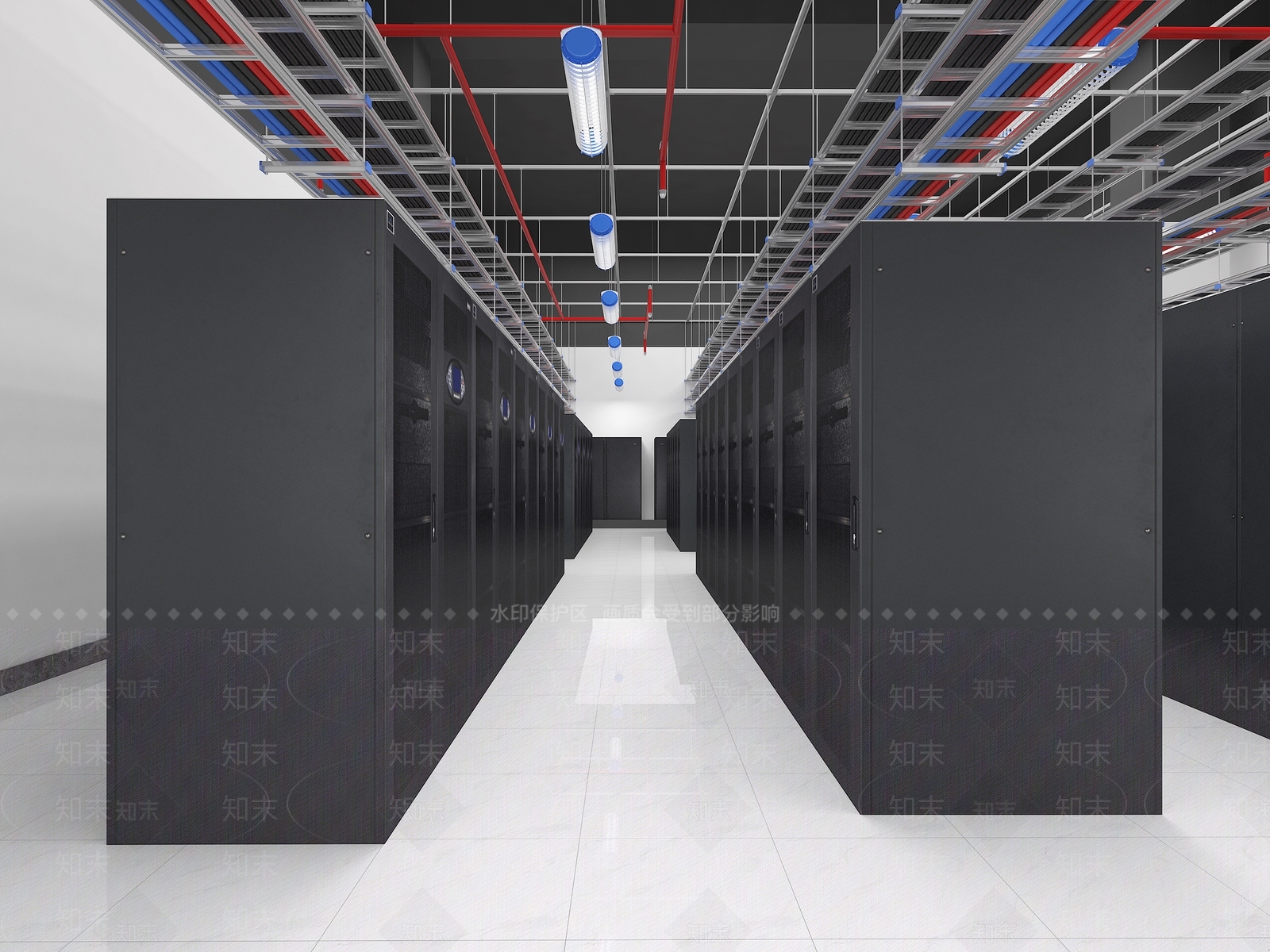 现代机房3D模型下载【ID:1107754053】