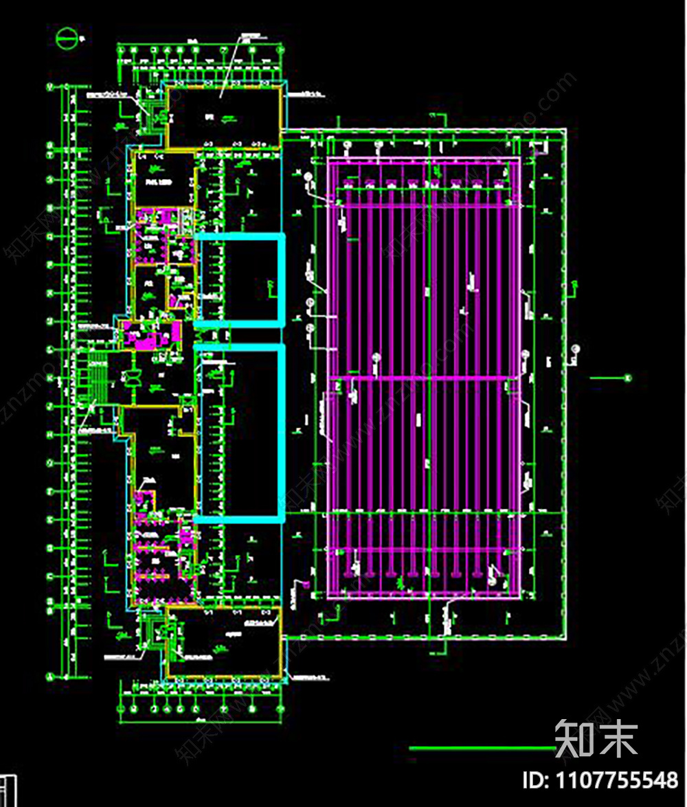游泳池CADcad施工图下载【ID:1107755548】