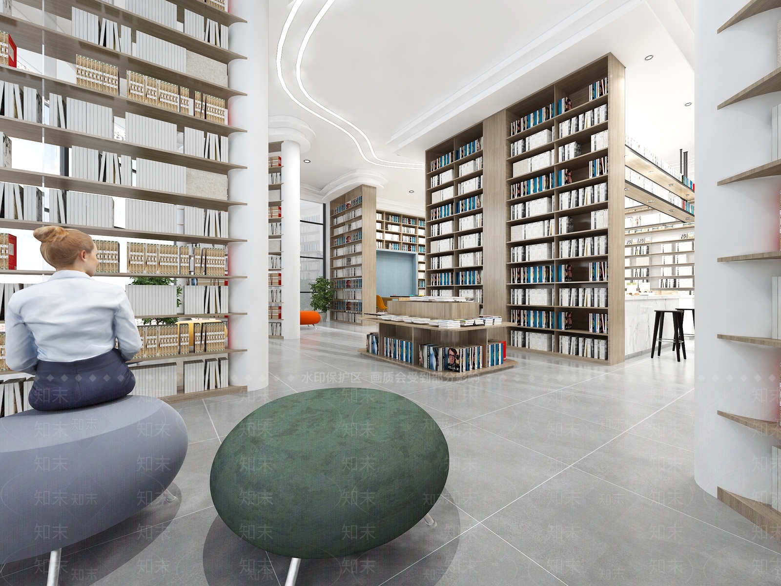 现代书店3D模型下载【ID:1107763587】
