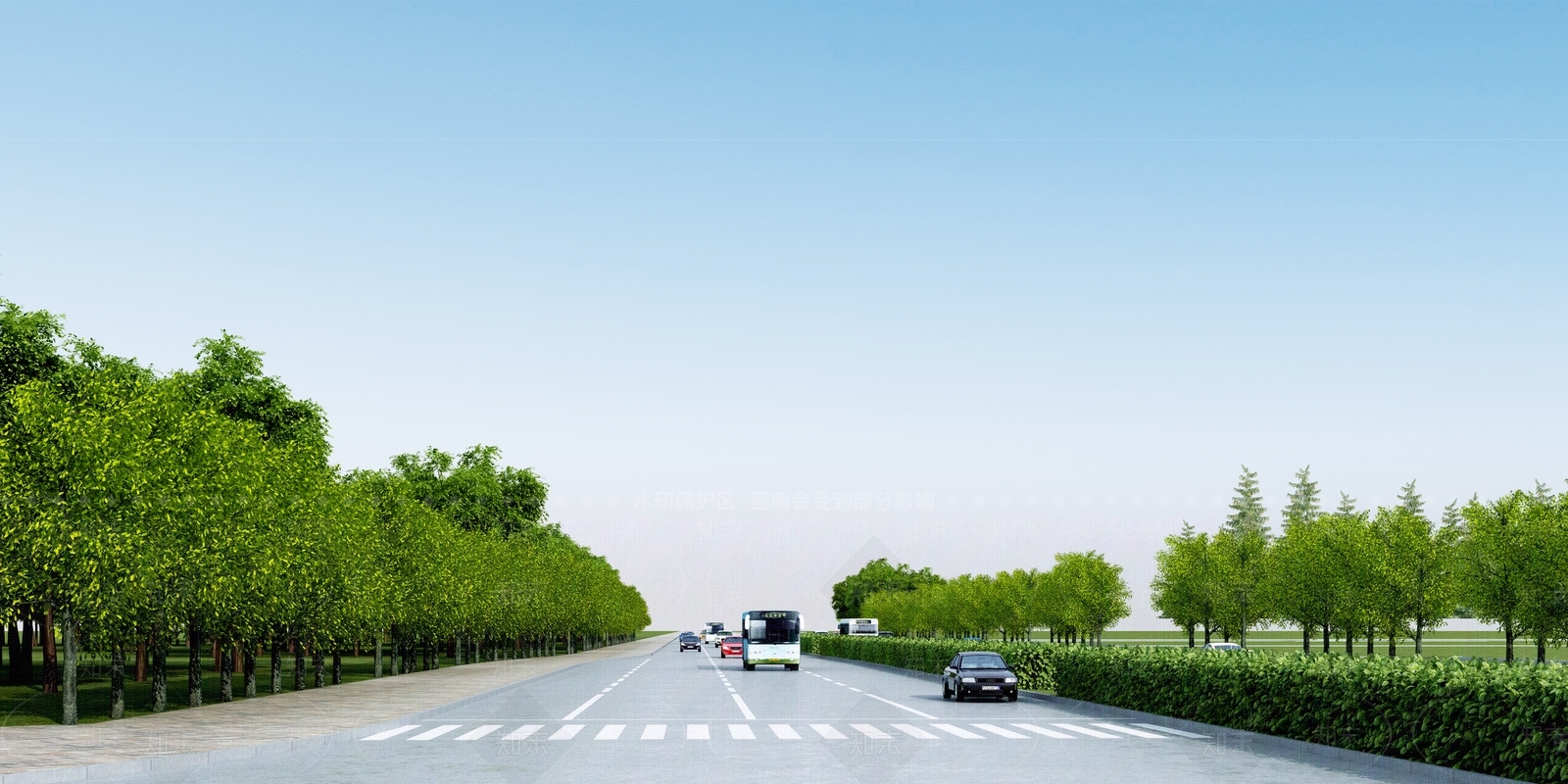 现代道路设施3D模型下载【ID:1107766436】