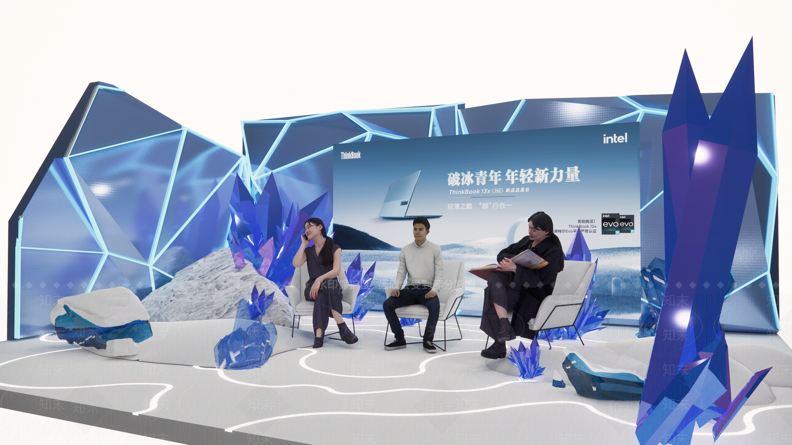 现代冰雪主题采访新闻间SU模型下载【ID:1107768365】