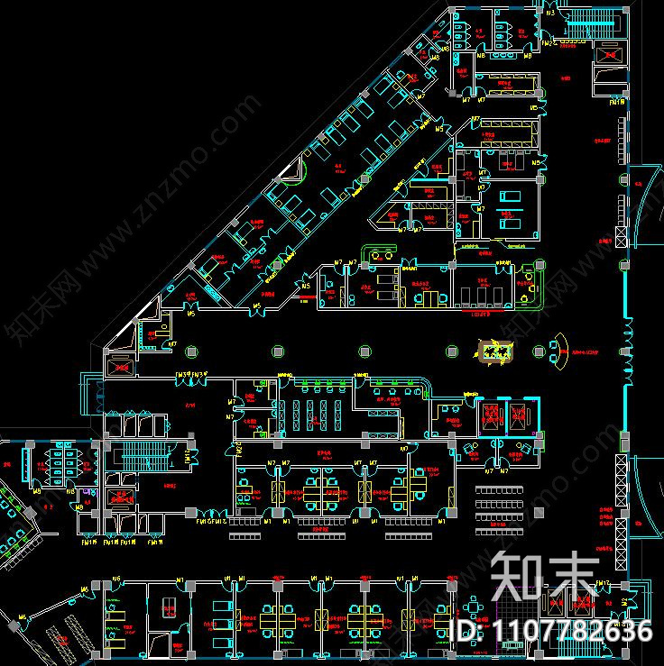 六安人民医院儿科中心施工图cad施工图下载【ID:1107782636】