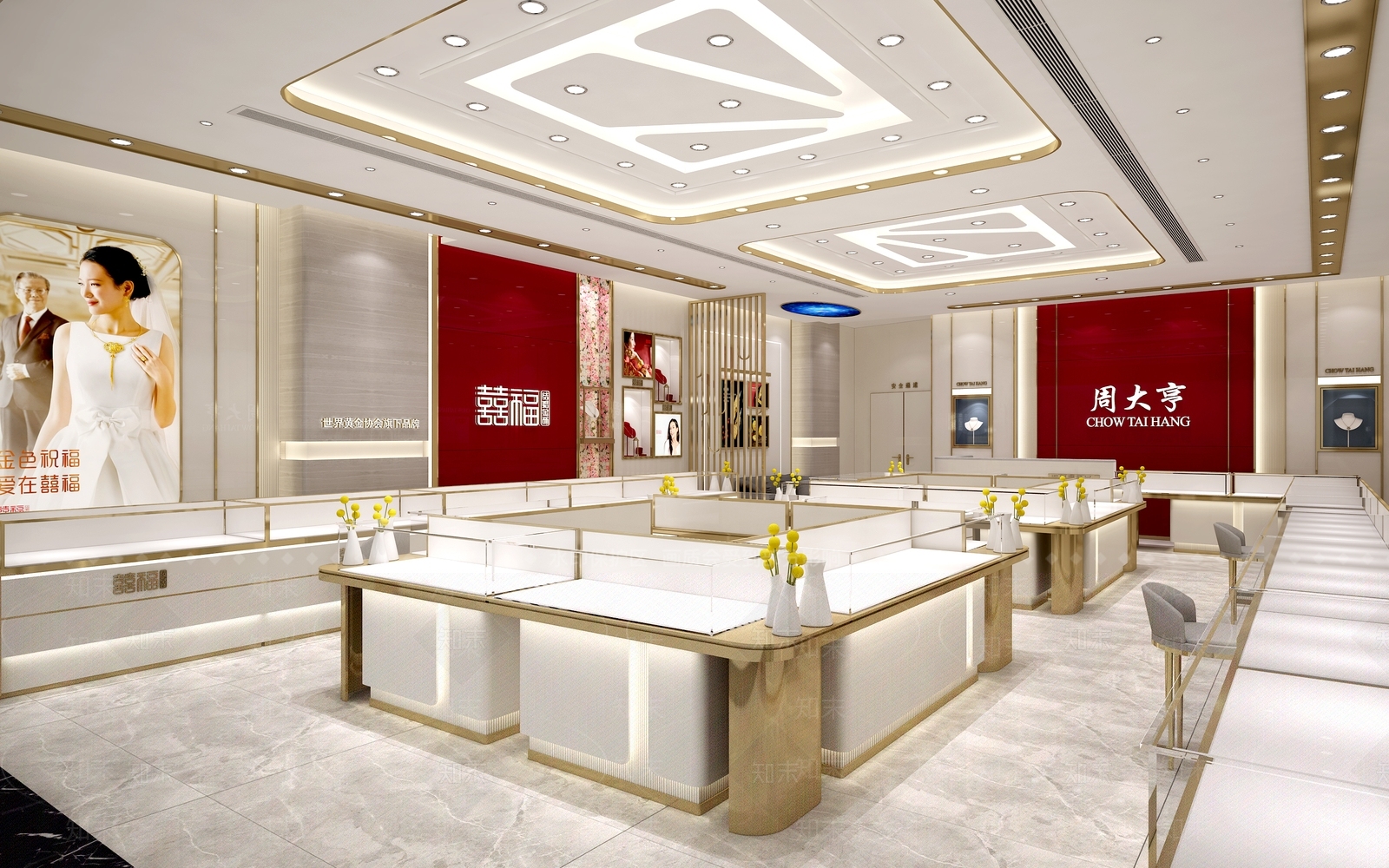 现代珠宝店3D模型下载【ID:1107793923】