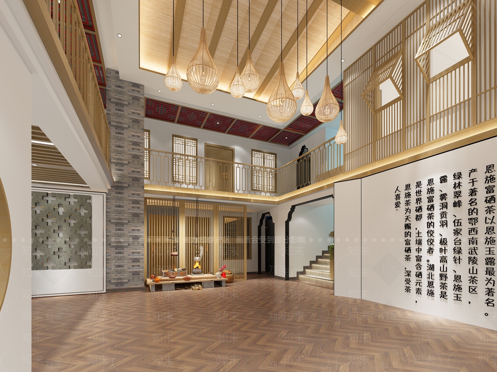 新中式茶楼3D模型下载【ID:1107802056】