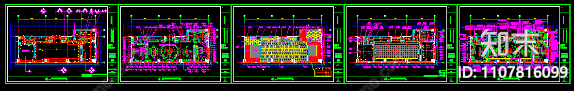 D户型总统套房施工图cad施工图下载【ID:1107816099】