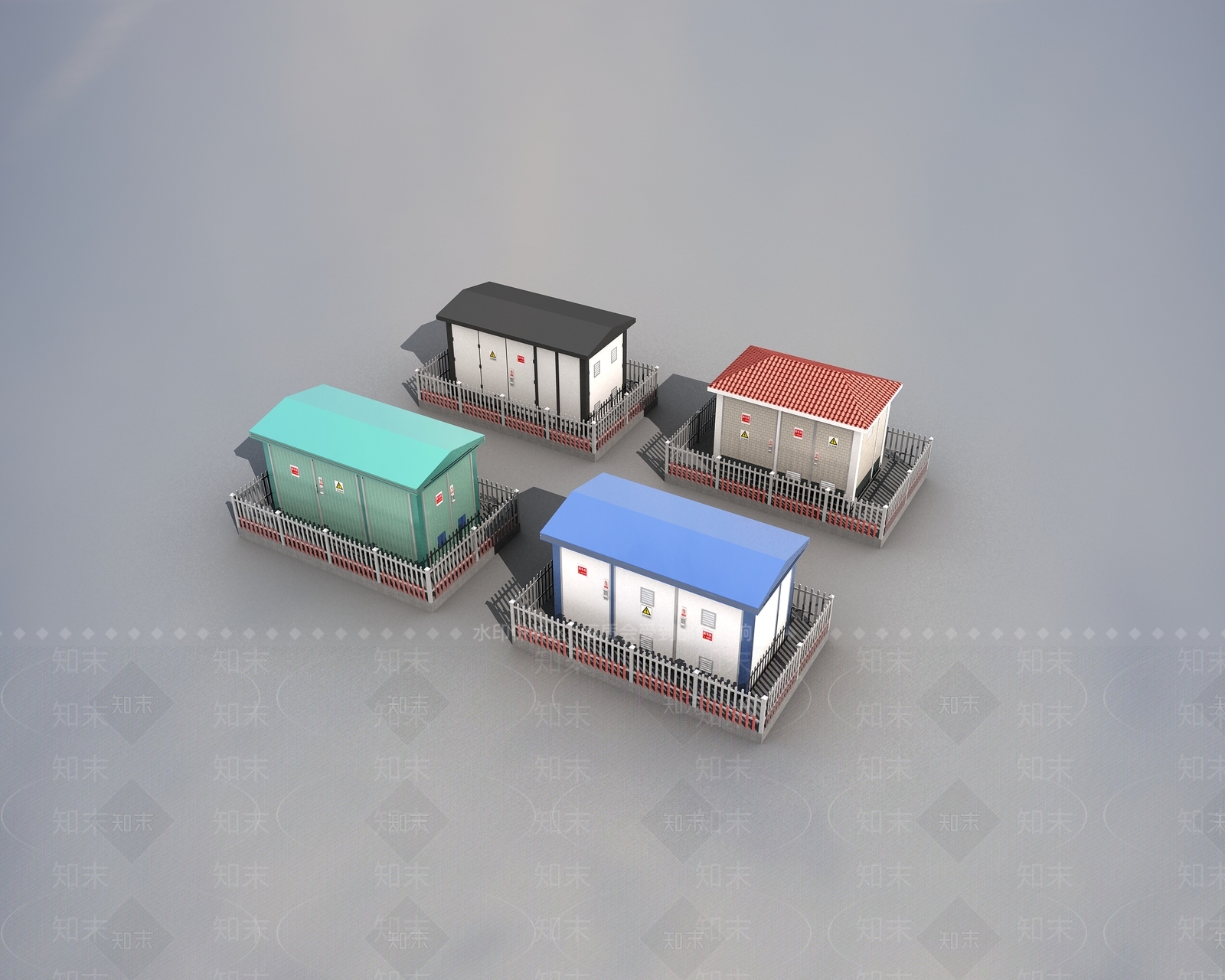 现代配电房3D模型下载【ID:1107817056】