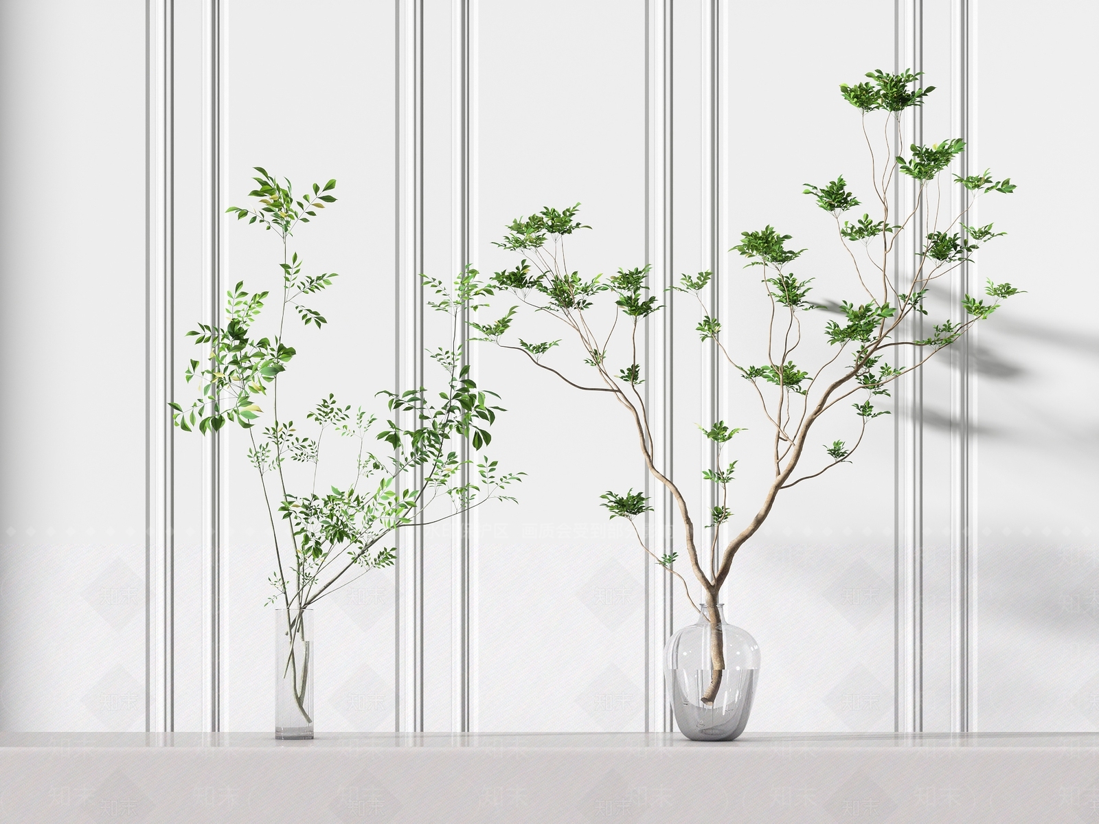 现代水生植物3D模型下载【ID:1107875671】