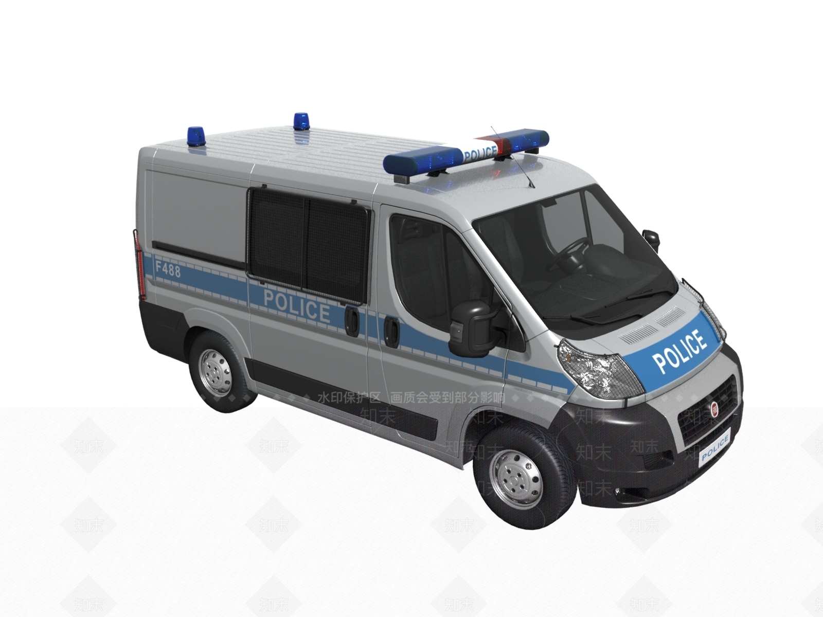 警车3D模型下载【ID:1107842484】