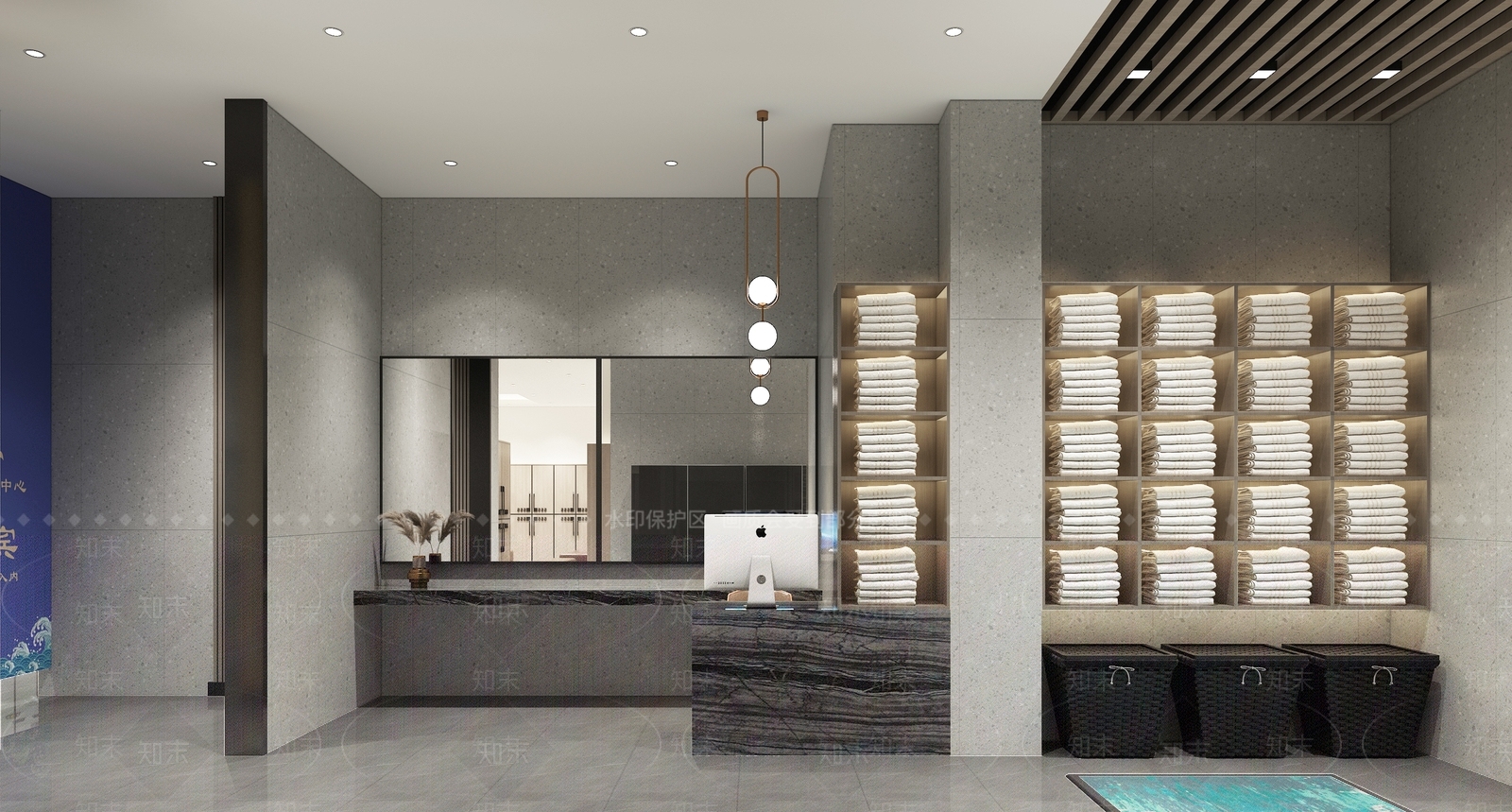现代洗浴中心3D模型下载【ID:1107840409】