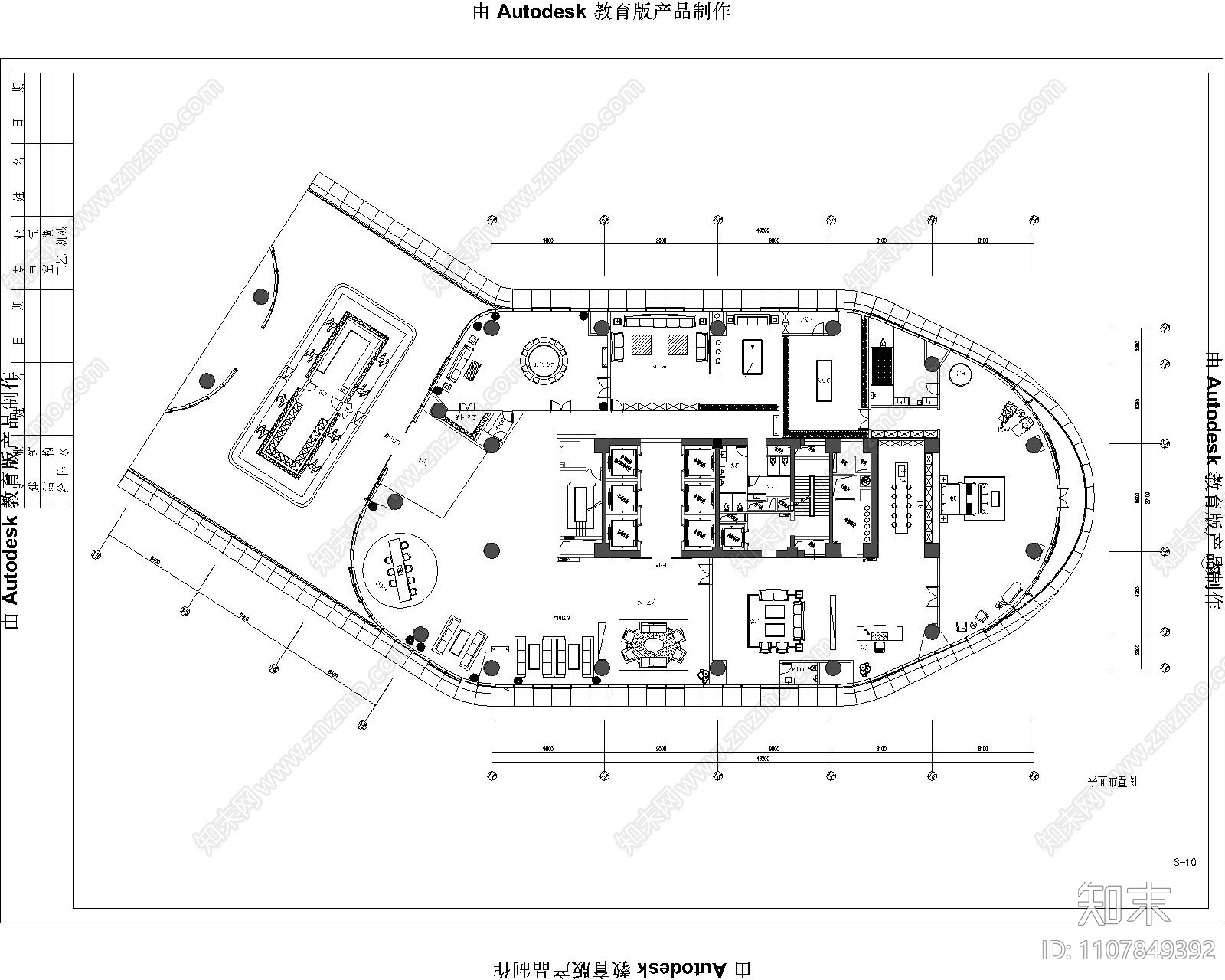 1500平私人会所施工图cad施工图下载【ID:1107849392】