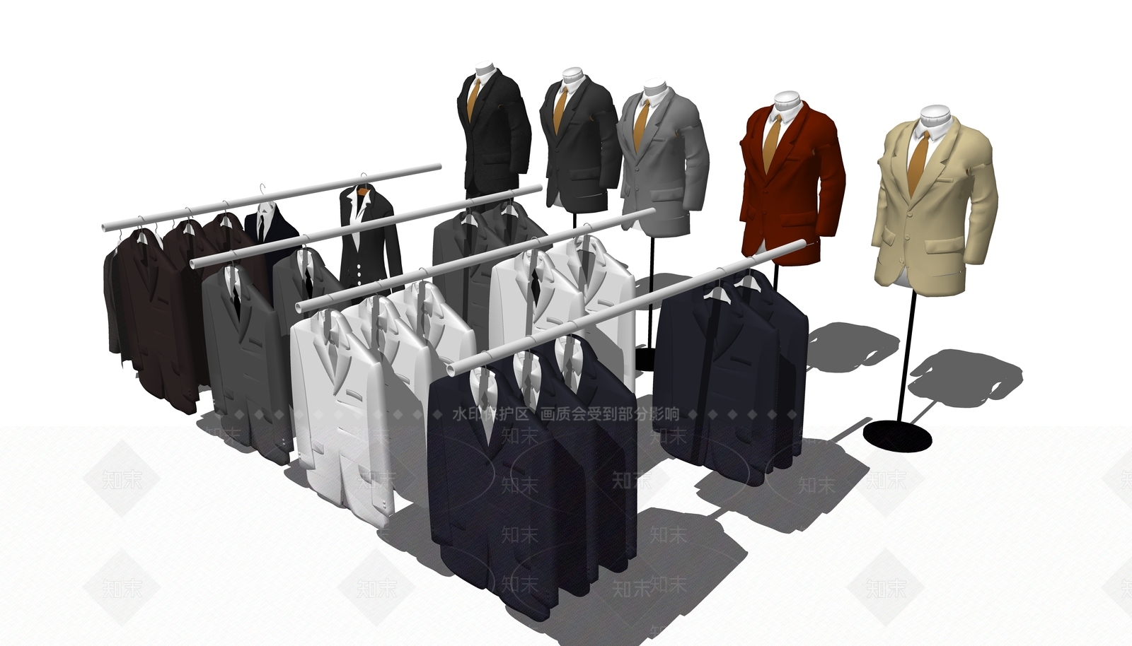 现代服装SU模型下载【ID:1107849447】