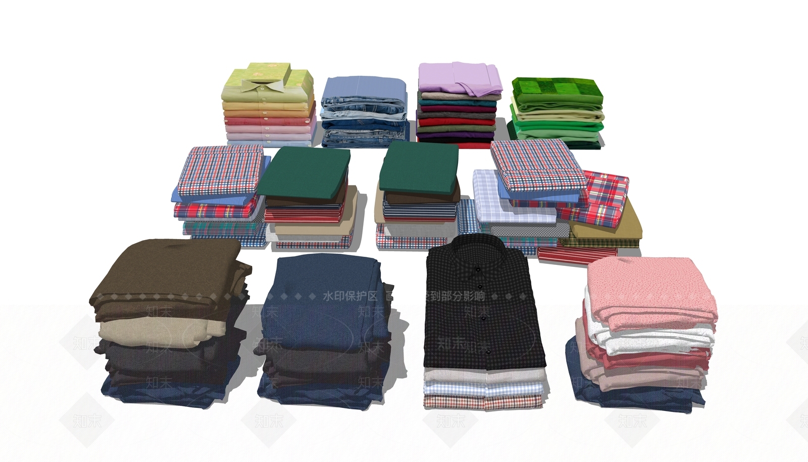 现代服装SU模型下载【ID:1107851143】