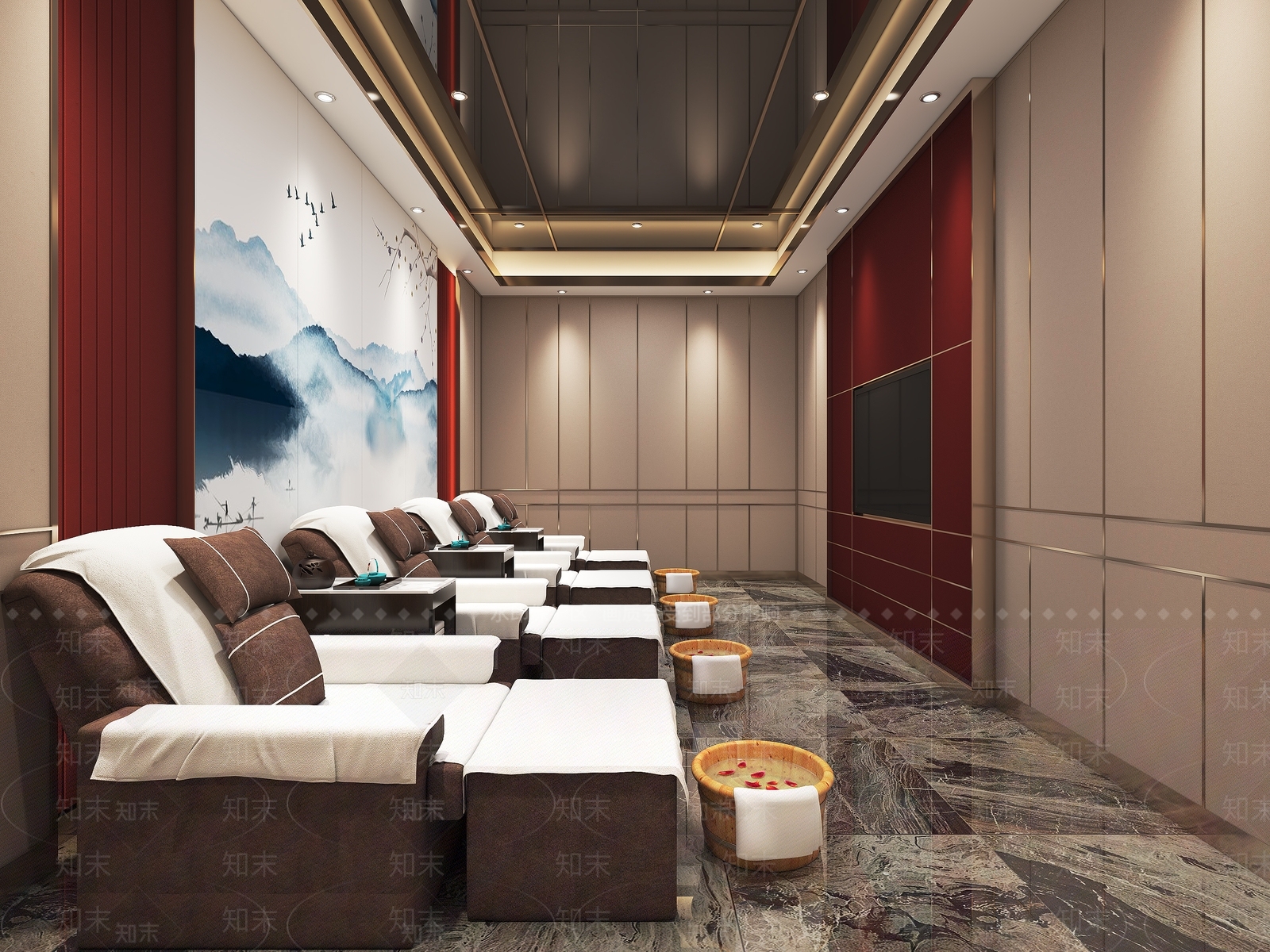 新中式足疗3D模型下载【ID:1107856702】