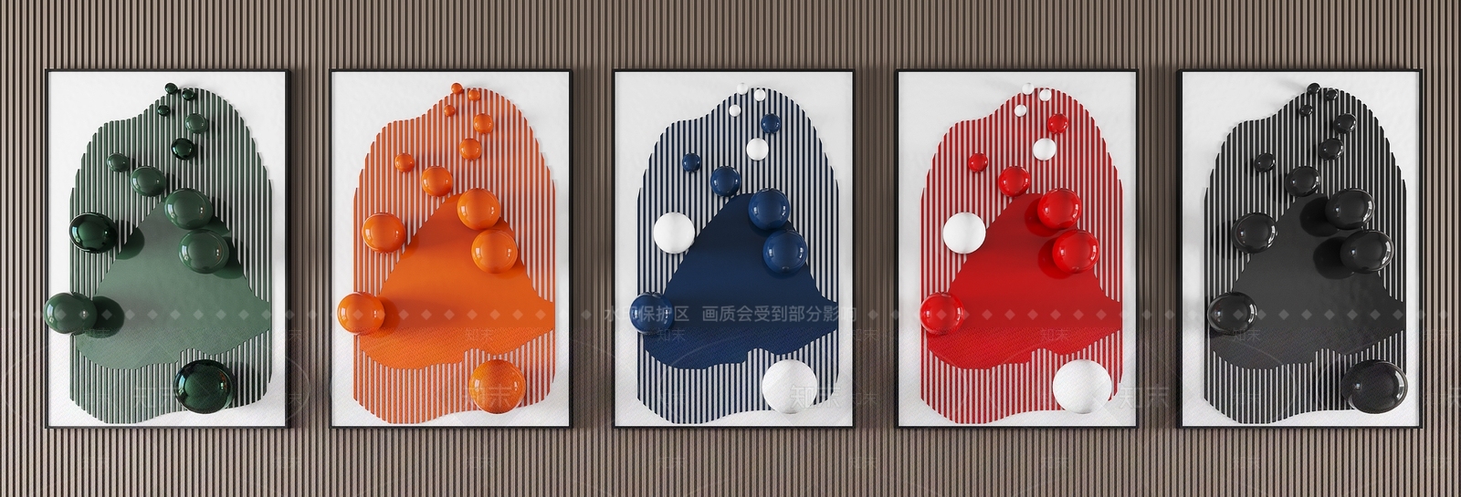 现代墙饰挂件3D模型下载【ID:1107856628】