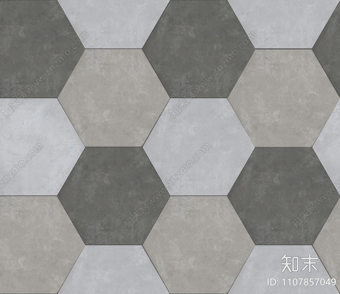 六边形瓷砖3d贴图下载[ID:105006824]_建E室内设计网