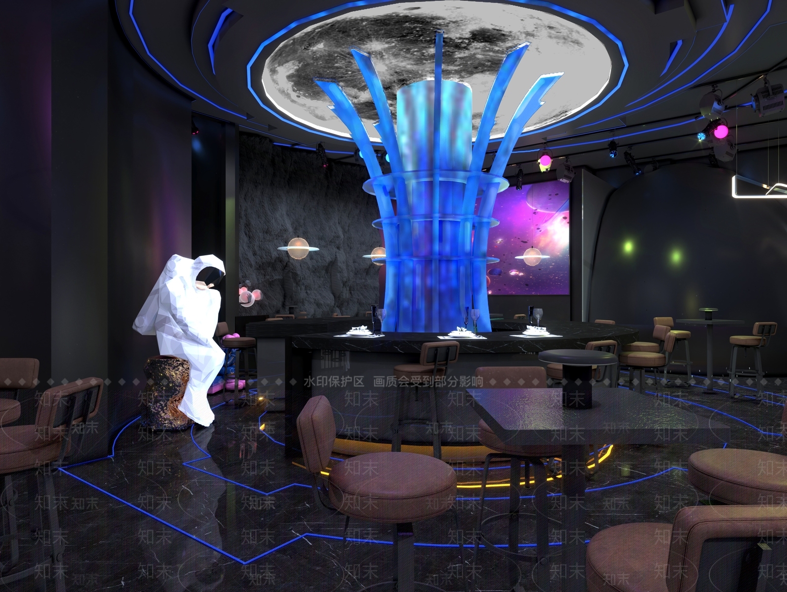 工业风酒吧3D模型下载【ID:1107864998】