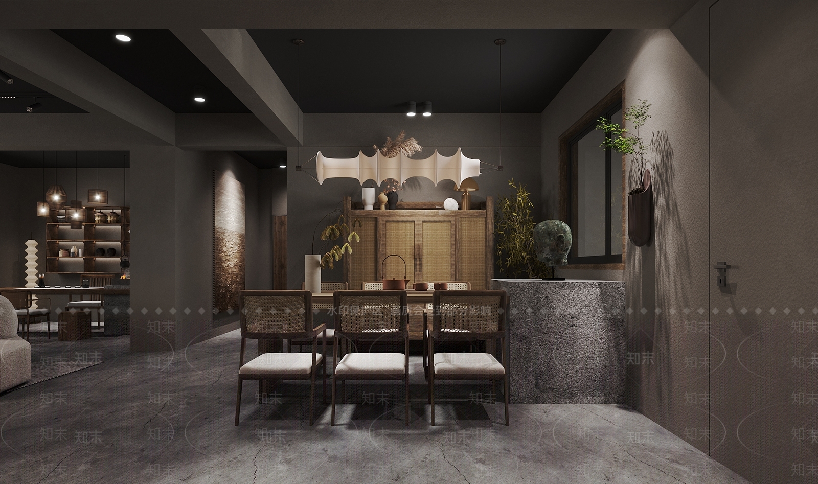 侘寂茶馆3D模型下载【ID:1107866441】