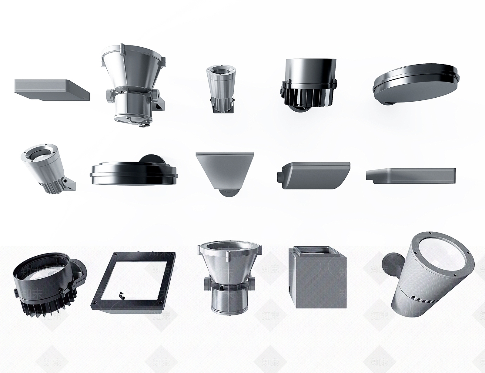 现代地灯SU模型下载【ID:1107867288】